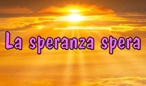 La speranza spera (titolo)